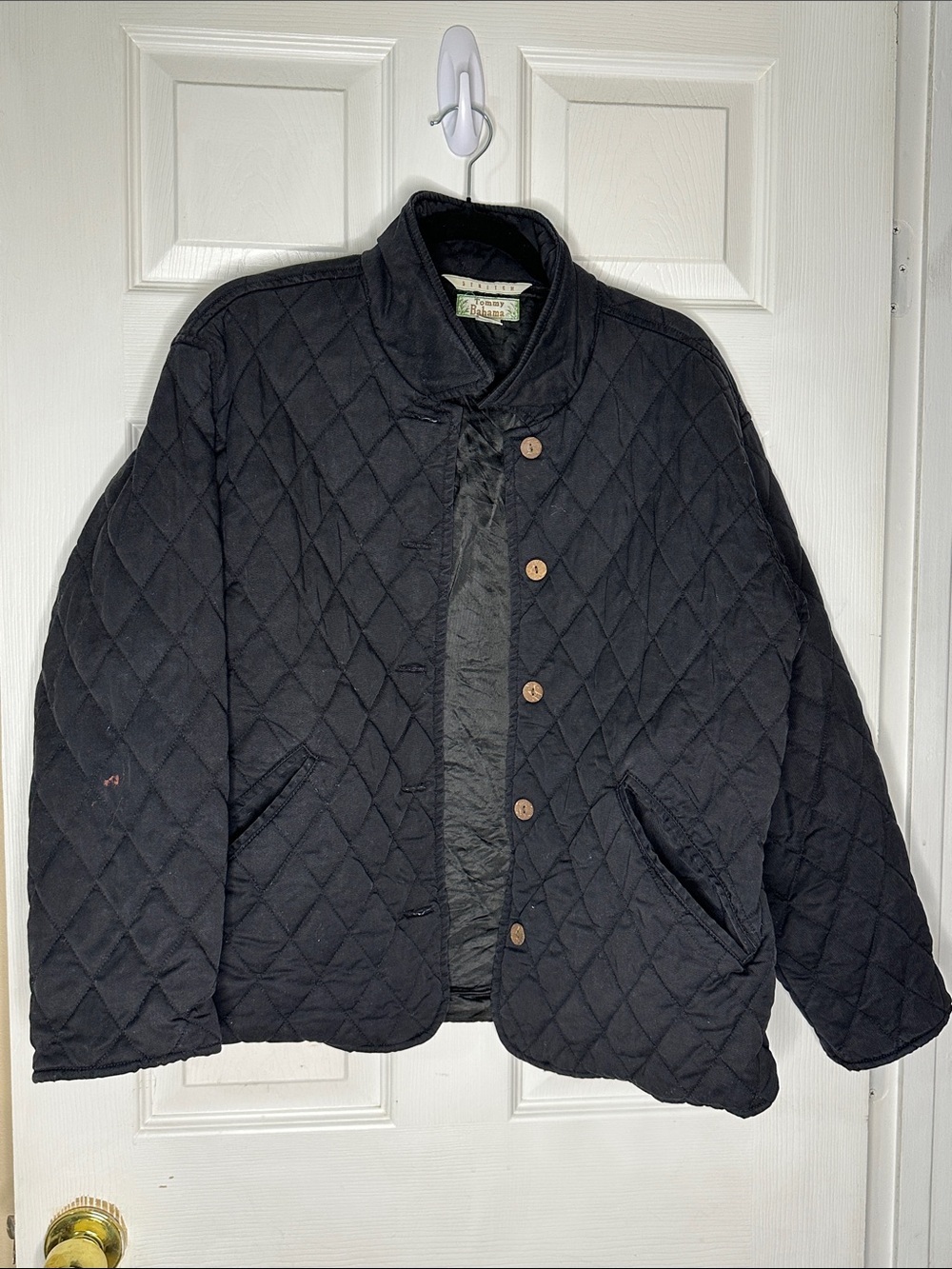 Tommy Bahama Quilted Black Lightweight Jacket